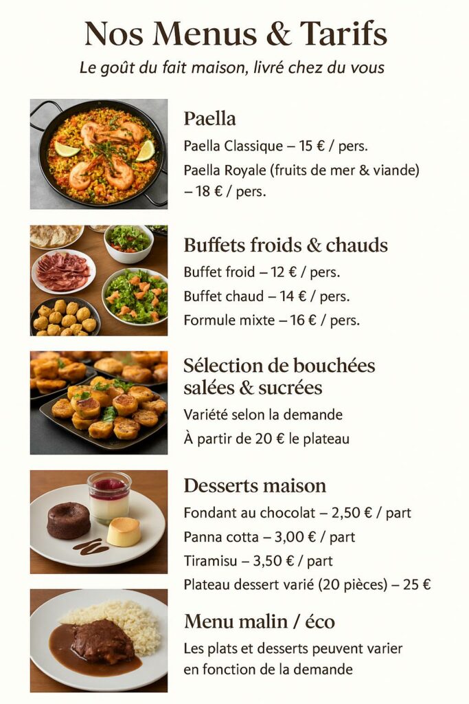 nos menus tarifs final